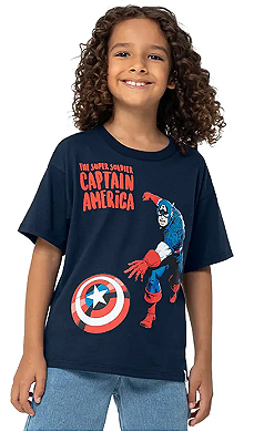 CAMISETA INFANTIL CAPITÃO AMÉRICA® MALWEE KIDS