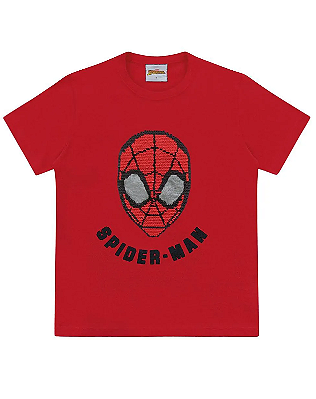 CAMISETA INFANTIL SPIDER-MAN® LANTEJOULA REVERSIVEL FAKINI KIDS