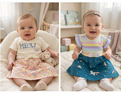 COMBO BEBE MENINA TAM M