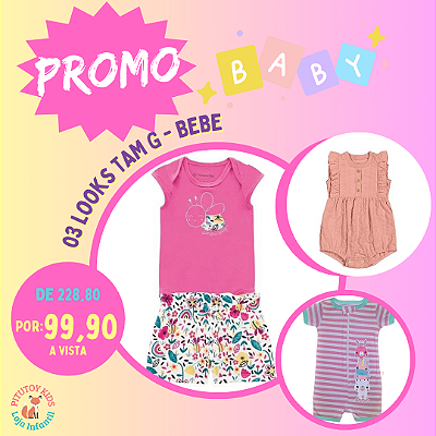 COMBO BEBE MENINA TAM G