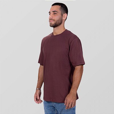 CAMISETA 02 MEIA MALHA CHOCOLATE