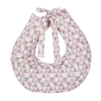 Almofada/Travesseiro de Amamentação Triângulo Rosa