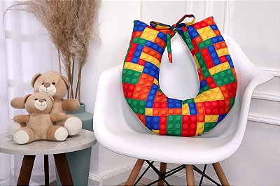 Almofada/Travesseiro de Amamentação Brinquedo Colorido Lego