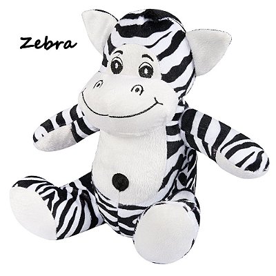 Zebra Safari Baby de Pelúcia P 19cm