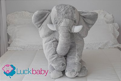 Elefante 80cm Soft - Cinza