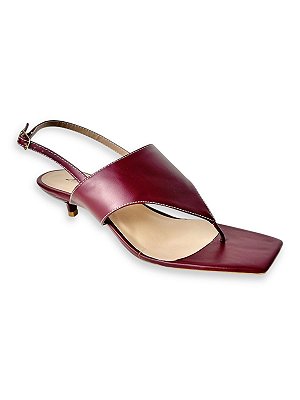 SANDÁLIA ELEGANT MARSALA SALTO 3CM