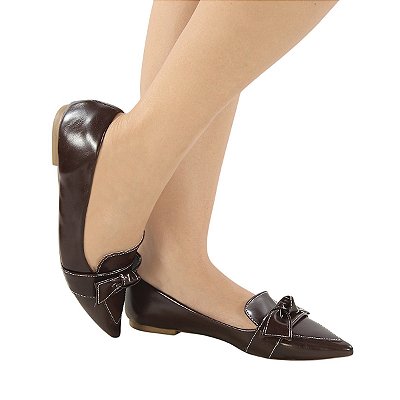 MOCASSIM LAÇO ELEGANT MARROM