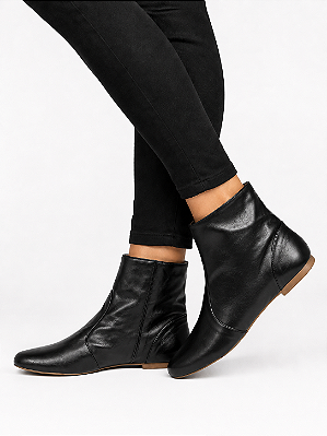 BOTA BICO REDONDO LISA 41 AO 44 - sem salto (forma normal)