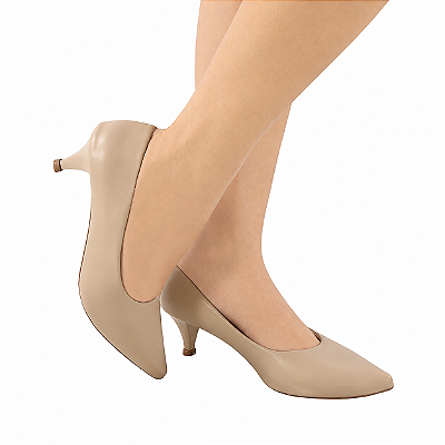 SCARPIN CLÁSSICO COGUMELO NAPA (SALTO 5CM)