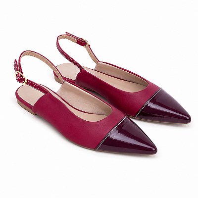 SLINGBACK LUXO MARSALA TAMANHO GRANDE