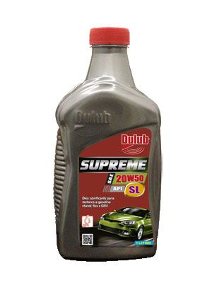 OLEO LUBRIFICANTE MINERAL SUPREME 1L DULUB 20W50 API SL
