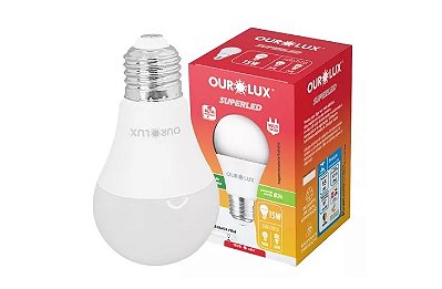 Lâmpada LED Bulbo 15w bivolt 6500k Luz Branca - Ourolux