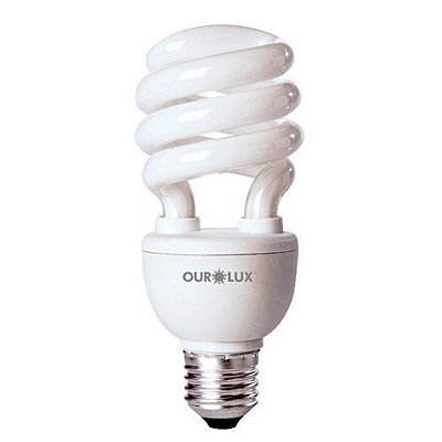 Lâmpada Eletrônica Espiral 15w 220v Luz Amarela 2700k - Ourolux