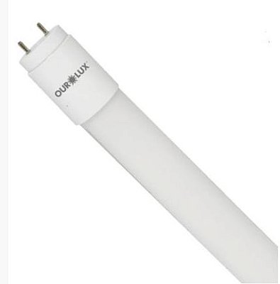 Lâmpada led tubular t8 18w 120cm 3000k Luz Amarela - Ourolux