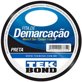 Fita de demarcação preta - Tekbond