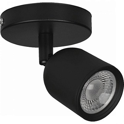 Spot led elegance sobr 38° 7w 6500k preto