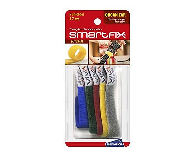 5 fitas para agrupameto 17cm - easy straps - coloridas