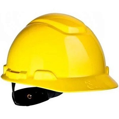 Capacete com aba frontal 3m catraca h-700 amarelo