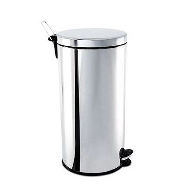 Lixeira (brinox) inox com pedal 30l