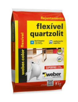 Rejunte Quartzolit Flexível Interno e Externo 1Kg Corda