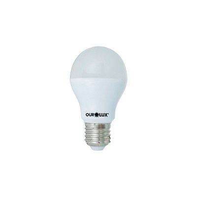 Lâmpada LED dimerizável 12w e27 bivolt luz branca 6500k - Ourolux