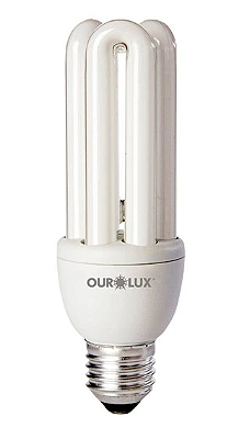 Lâmpada Fluorescente 20w Compacta 3U 2700K Luz Amarela 127v - Ourolux