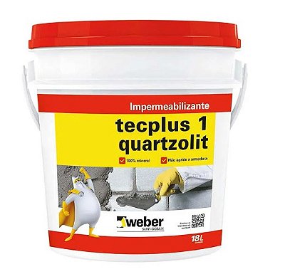 Tecplus 1 Impermeabilizante 18 litros - Quartzolit