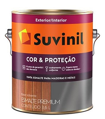 Tinta Esmalte Premium Cor & Proteção Fosco Branco 3,6L - Suvinil