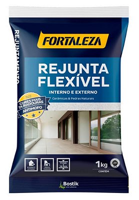 Rejunte Flexível Interno E Externo Branco 1kg- Fortaleza