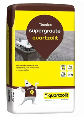 Super Graute - Argamassa uso Externo e Interno 25kg - Quartzolit