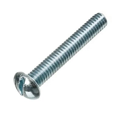 Parafuso para Máquina (Com Cabeça Fenda Redonda) - 1/4 x 1.1/4"