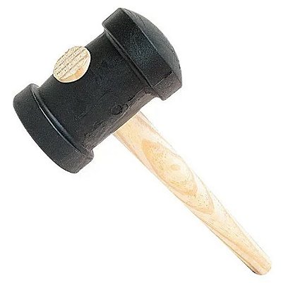 Martelo de Borracha (Preto) - 60mm