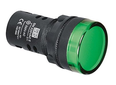 Sinaleiro Monobloco (LED Verde) - 220V