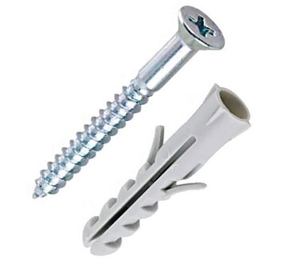 Parafuso Philips de Cabeça Chata (com Bucha Universal) - 8mm