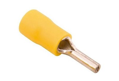 Terminal Pino Pré‑Isolado (Amarelo) - 4×6mm