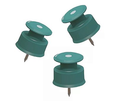 Roldana para Fios (Verde) - 30×30mm
