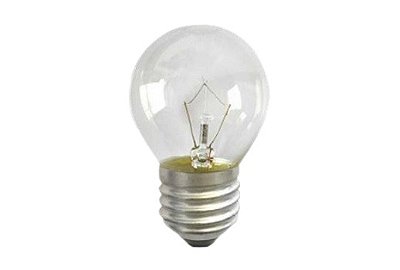 Lâmpada Incandescente Clara E27 (para Geladeira/Fogão) - 40W e 127V
