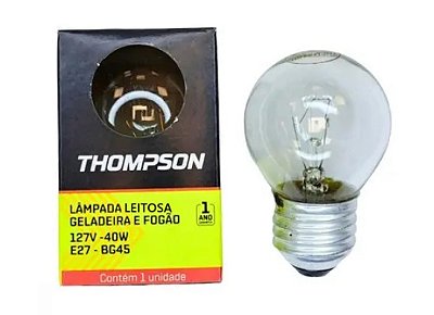 Lâmpada Incandescente Leitosa E27 (para Geladeira/Fogão) - 40W e 127V
