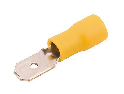 Terminal Macho Pré‑Isolado (Amarelo) - 4,0×6,0mm