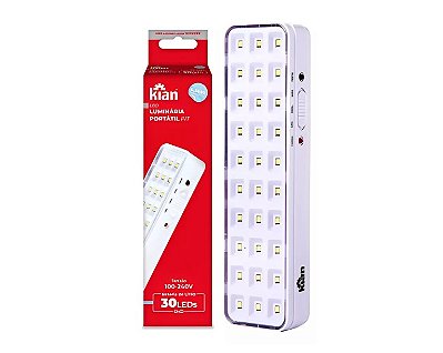 Luminária de Emergência KS30 (30 LEDS) - Kian
