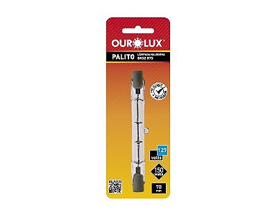 Lâmpada Ourolux Halógena Palito (127V) - 150W