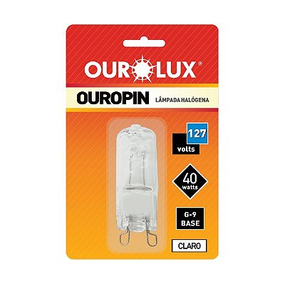 Lâmpada Halógena Halopin G9 (127V) - 40W