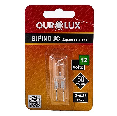 Lâmpada Halógena Ourolux Bipino (12V) - 50W