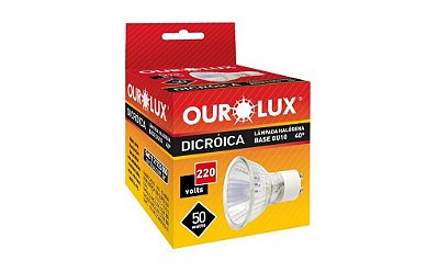 Lâmpada Halógena Dicróica Ourolux JDR (220V) - 50W