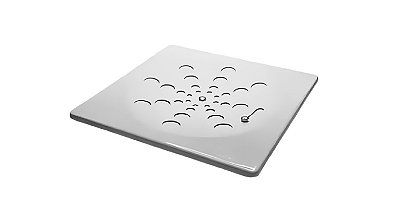 Grelha Quadrada Inox 304 Branca (sem Caixilho) - 10cm