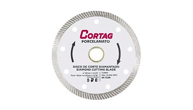Disco Diamantado Porcelanato 110mm (4 3⁄8″) - Cortag