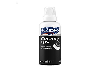 Corante Líquido Preto (50ml) - Eucatex