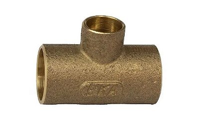 Tê de Cobre (Nº 16) - 22×15mm