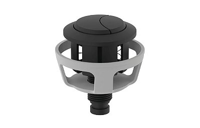Botão Dual Flush (Preta Fosca) - Superior
