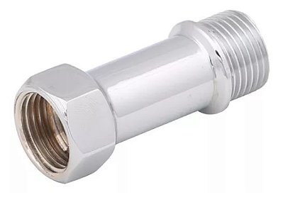 Extensão Prolongador Aumento Médio (Metal Cromado) - 1/2"x60mm
